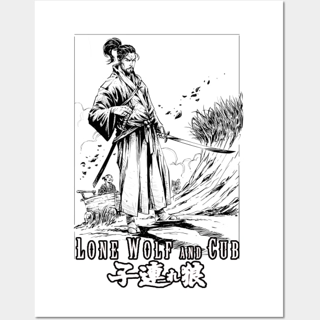 lone wolf and cub Wall Art by Sparkledoom